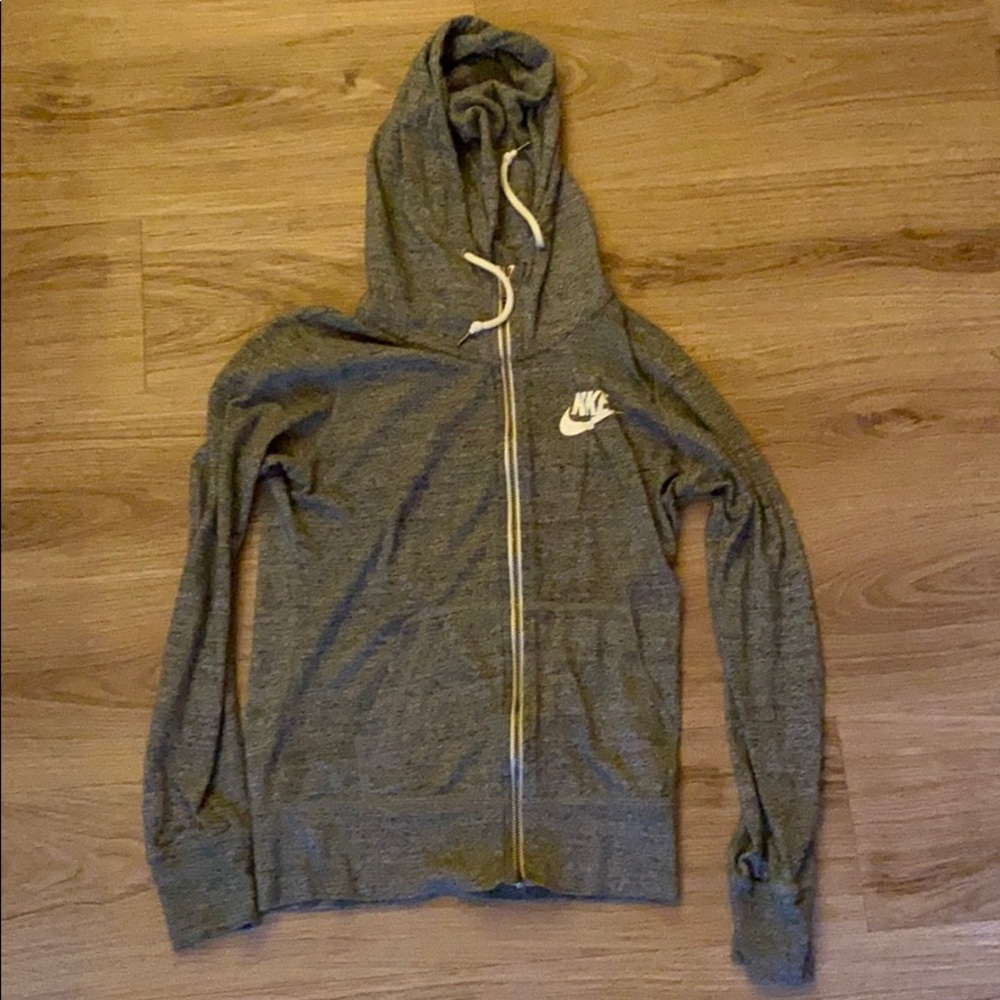 Nike grey thin hoodie